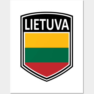 Flag Shield - Lietuva Posters and Art